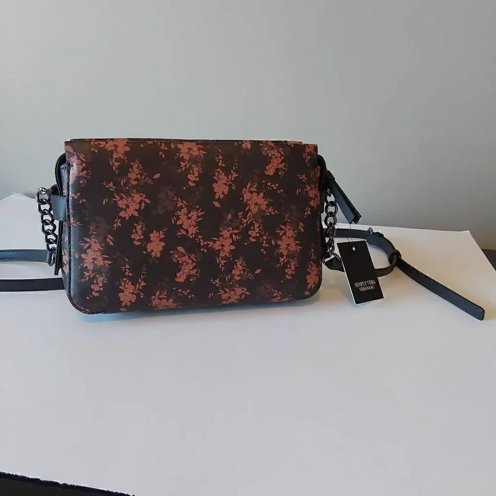 Simply Vera Sintra Crossbody Black/Brown New